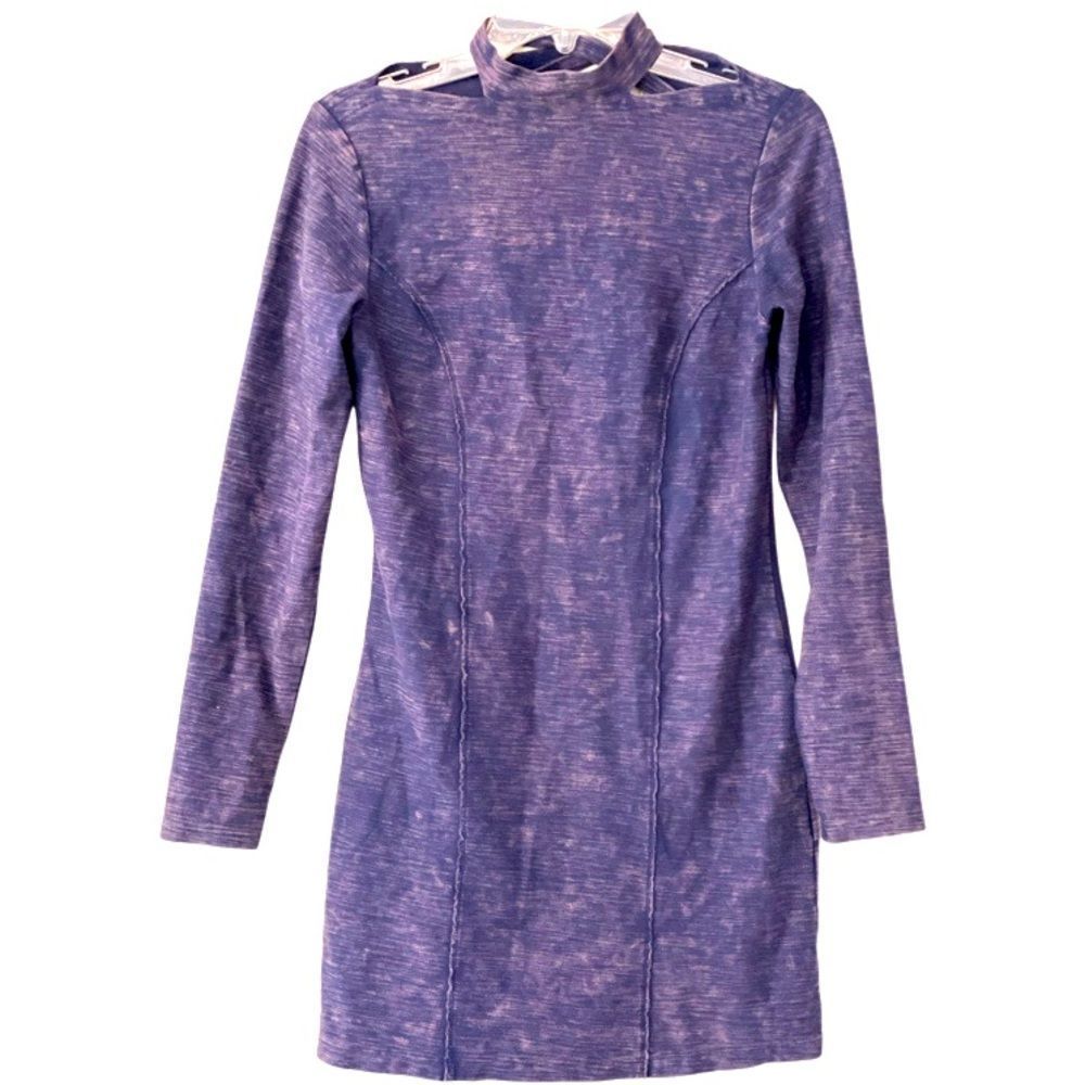 Free People Urban Outfitters Navy/Purple Mini Dress Small Petite S
